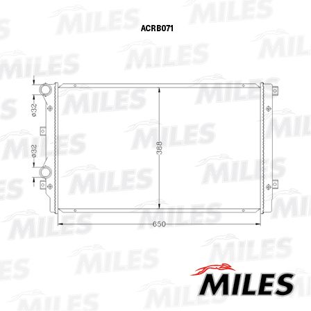 ACRB071 MILES Радиатор, охлаждение двигателя