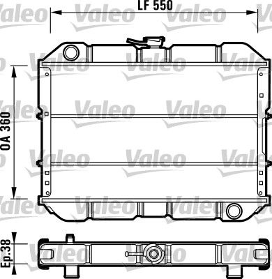 731547 VALEO Радиатор, охлаждение двигателя