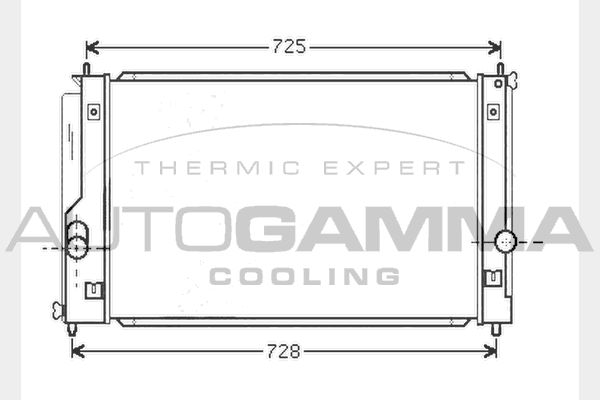 104741 AUTOGAMMA Радиатор, охлаждение двигателя
