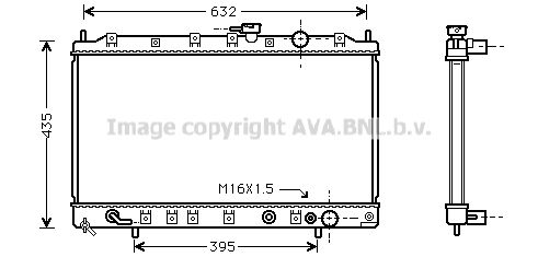 MT2081 AVA QUALITY COOLING Радиатор, охлаждение двигателя