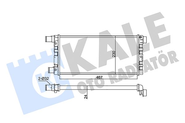 351835 KALE OTO RADYATÖR Радиатор, охлаждение двигателя