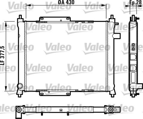 731815 VALEO Радиатор, охлаждение двигателя