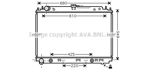 DNA2297 PRASCO Радиатор, охлаждение двигателя