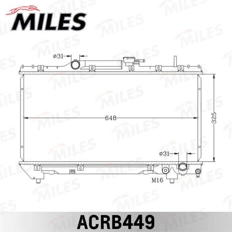 ACRB449 MILES Радиатор, охлаждение двигателя