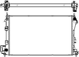 33511002 SAKURA Automotive Радиатор, охлаждение двигателя