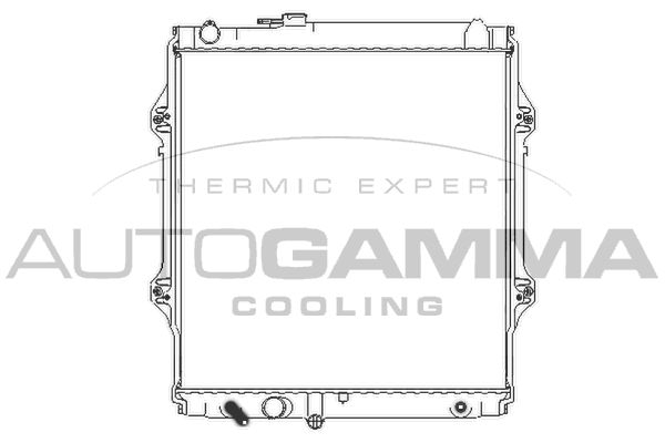 107191 AUTOGAMMA Радиатор, охлаждение двигателя