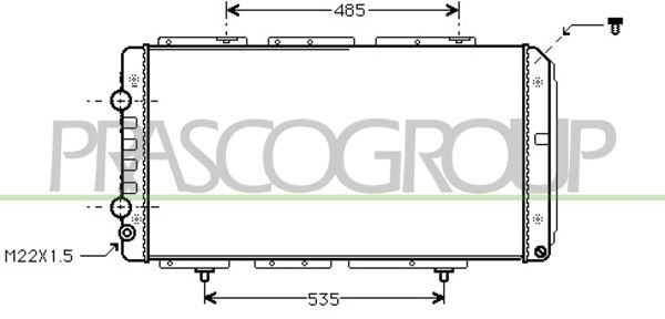 CI950R008 PRASCO Радиатор, охлаждение двигателя