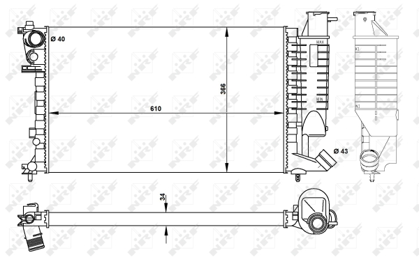 WG1721285 WILMINK GROUP Радиатор, охлаждение двигателя