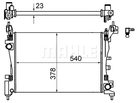 WG2182353 WILMINK GROUP Радиатор, охлаждение двигателя