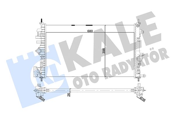 355650 KALE OTO RADYATÖR Радиатор, охлаждение двигателя