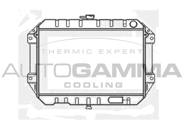 103914 AUTOGAMMA Радиатор, охлаждение двигателя