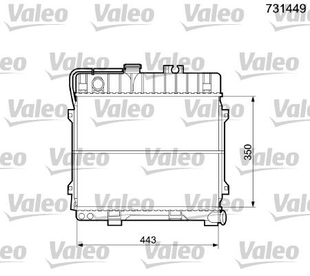 731449 VALEO Радиатор, охлаждение двигателя