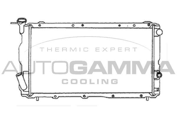 105568 AUTOGAMMA Радиатор, охлаждение двигателя