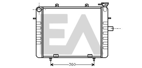 31R54020 EACLIMA Радиатор, охлаждение двигателя