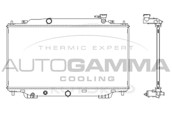 107827 AUTOGAMMA Радиатор, охлаждение двигателя