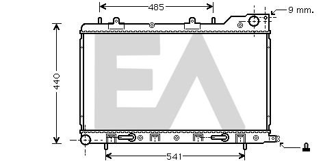 31R68027 EACLIMA Радиатор, охлаждение двигателя