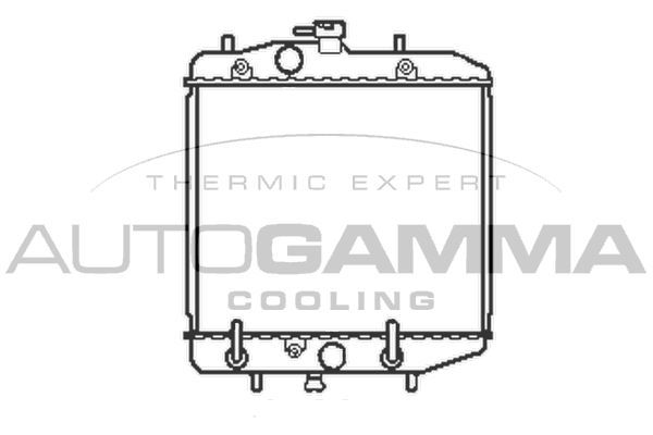 103908 AUTOGAMMA Радиатор, охлаждение двигателя