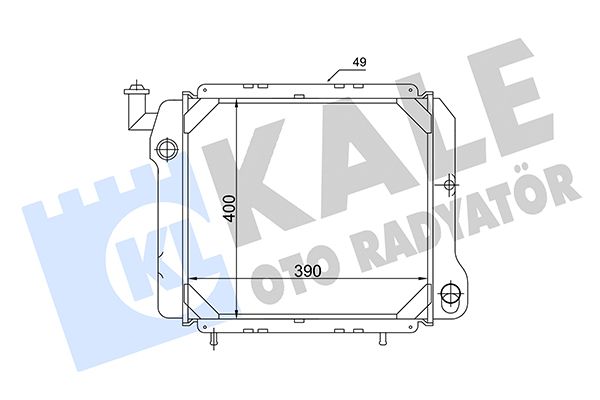 167299 KALE OTO RADYATÖR Радиатор, охлаждение двигателя
