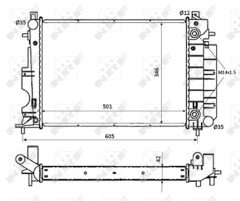 WG1722677 WILMINK GROUP Радиатор, охлаждение двигателя