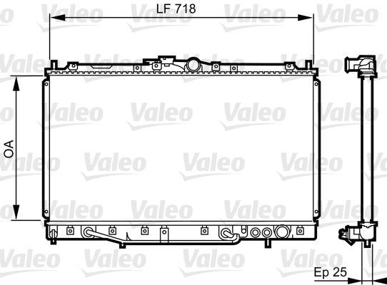 731650 VALEO Радиатор, охлаждение двигателя