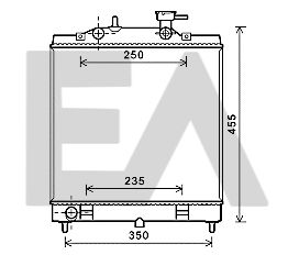 31R36054 EACLIMA Радиатор, охлаждение двигателя