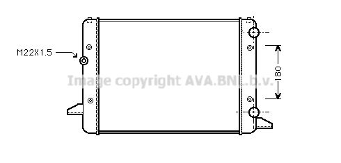 VNA2120 AVA QUALITY COOLING Радиатор, охлаждение двигателя