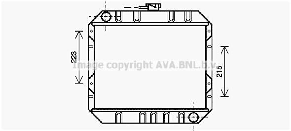 FD2016 AVA QUALITY COOLING Радиатор, охлаждение двигателя