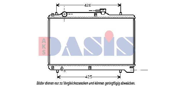 320012N AKS DASIS Радиатор, охлаждение двигателя