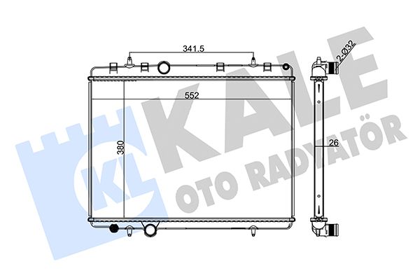 241200 KALE OTO RADYATÖR Радиатор, охлаждение двигателя