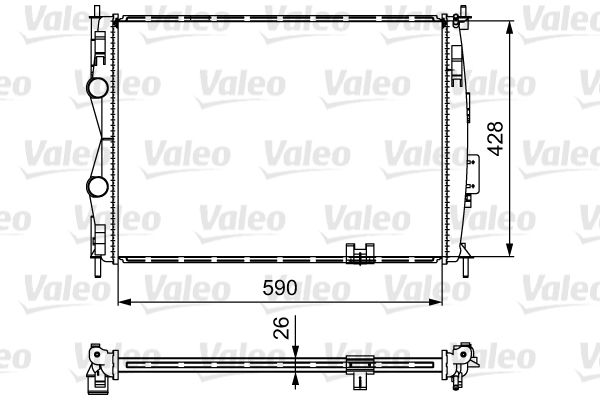 735116 VALEO Радиатор, охлаждение двигателя