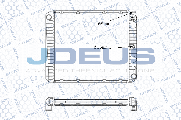 M0310210 JDEUS Радиатор, охлаждение двигателя