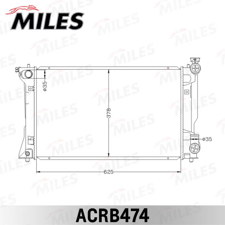 ACRB474 MILES Радиатор, охлаждение двигателя