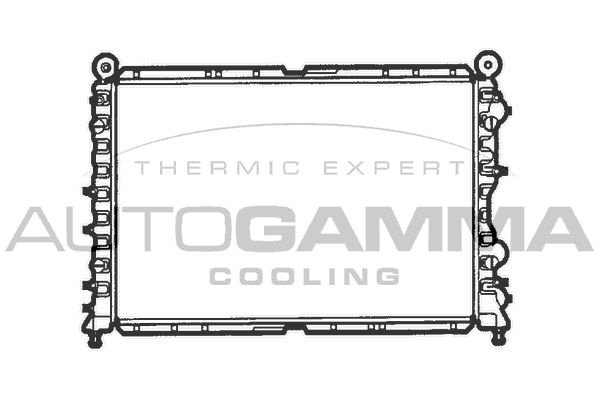 100010 AUTOGAMMA Радиатор, охлаждение двигателя