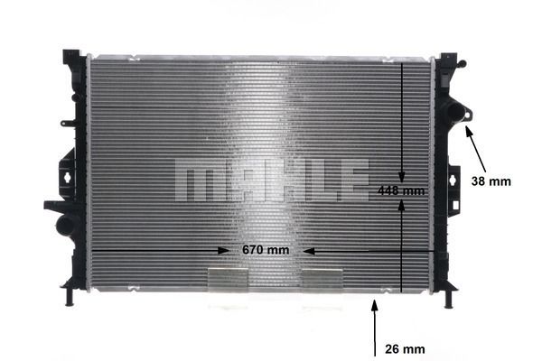 CR814000S MAHLE Радиатор, охлаждение двигателя