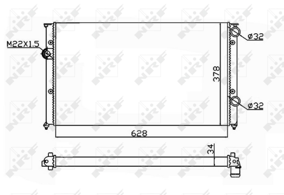 WG1722880 WILMINK GROUP Радиатор, охлаждение двигателя