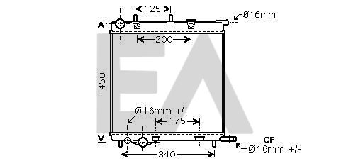 31R55056 EACLIMA Радиатор, охлаждение двигателя