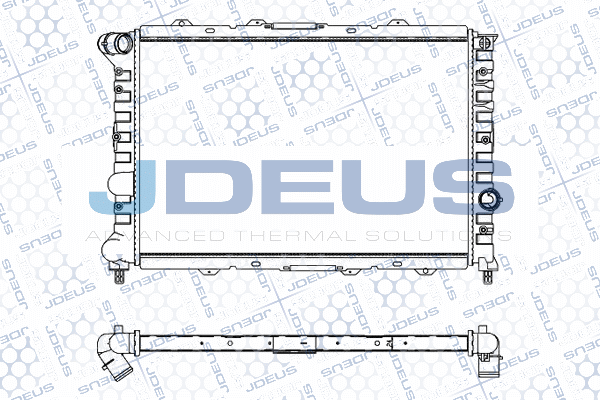 M0000010 JDEUS Радиатор, охлаждение двигателя
