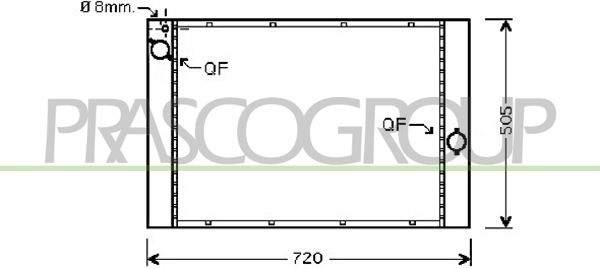 BM046R004 PRASCO Радиатор, охлаждение двигателя