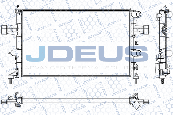 RA0200750 JDEUS Радиатор, охлаждение двигателя