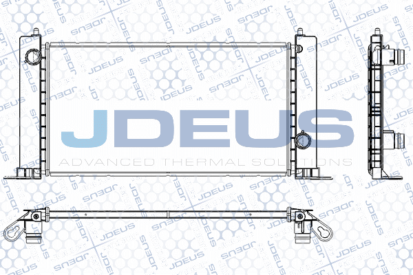 RA0110851 JDEUS Радиатор, охлаждение двигателя