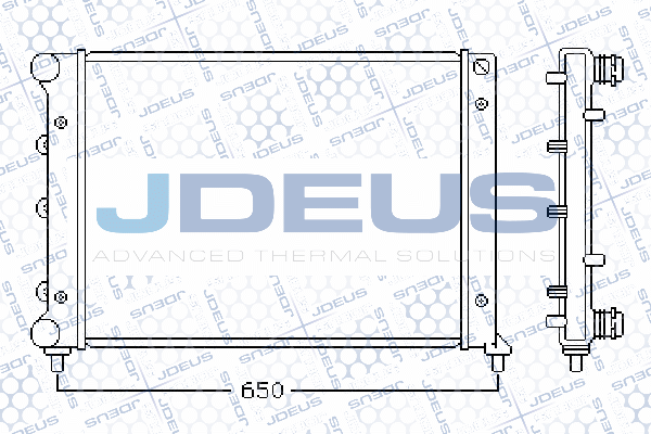 000M12 JDEUS Радиатор, охлаждение двигателя