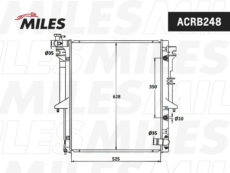 ACRB248 MILES Радиатор, охлаждение двигателя