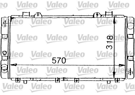 731199 VALEO Радиатор, охлаждение двигателя