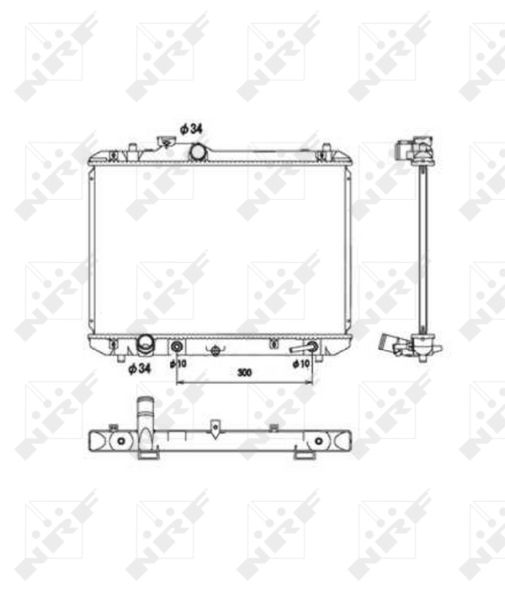 53578 NRF Радиатор, охлаждение двигателя