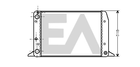 31R02029 EACLIMA Радиатор, охлаждение двигателя