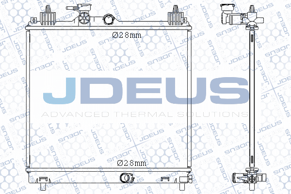 M0420340 JDEUS Радиатор, охлаждение двигателя