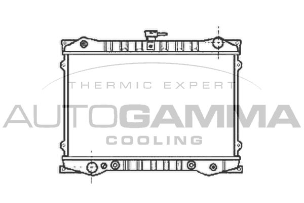 102184 AUTOGAMMA Радиатор, охлаждение двигателя