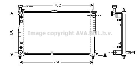 KA2021 AVA QUALITY COOLING Радиатор, охлаждение двигателя