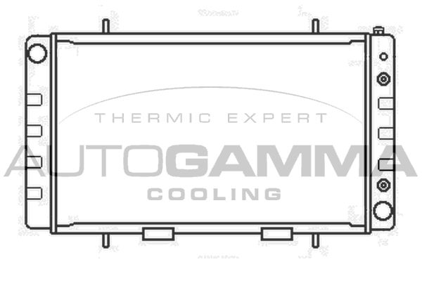 104661 AUTOGAMMA Радиатор, охлаждение двигателя