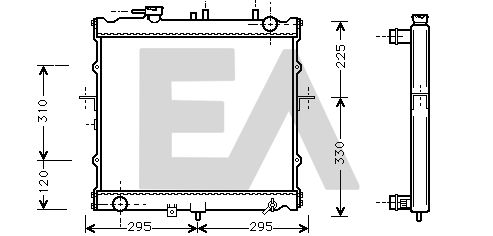 31R36069 EACLIMA Радиатор, охлаждение двигателя